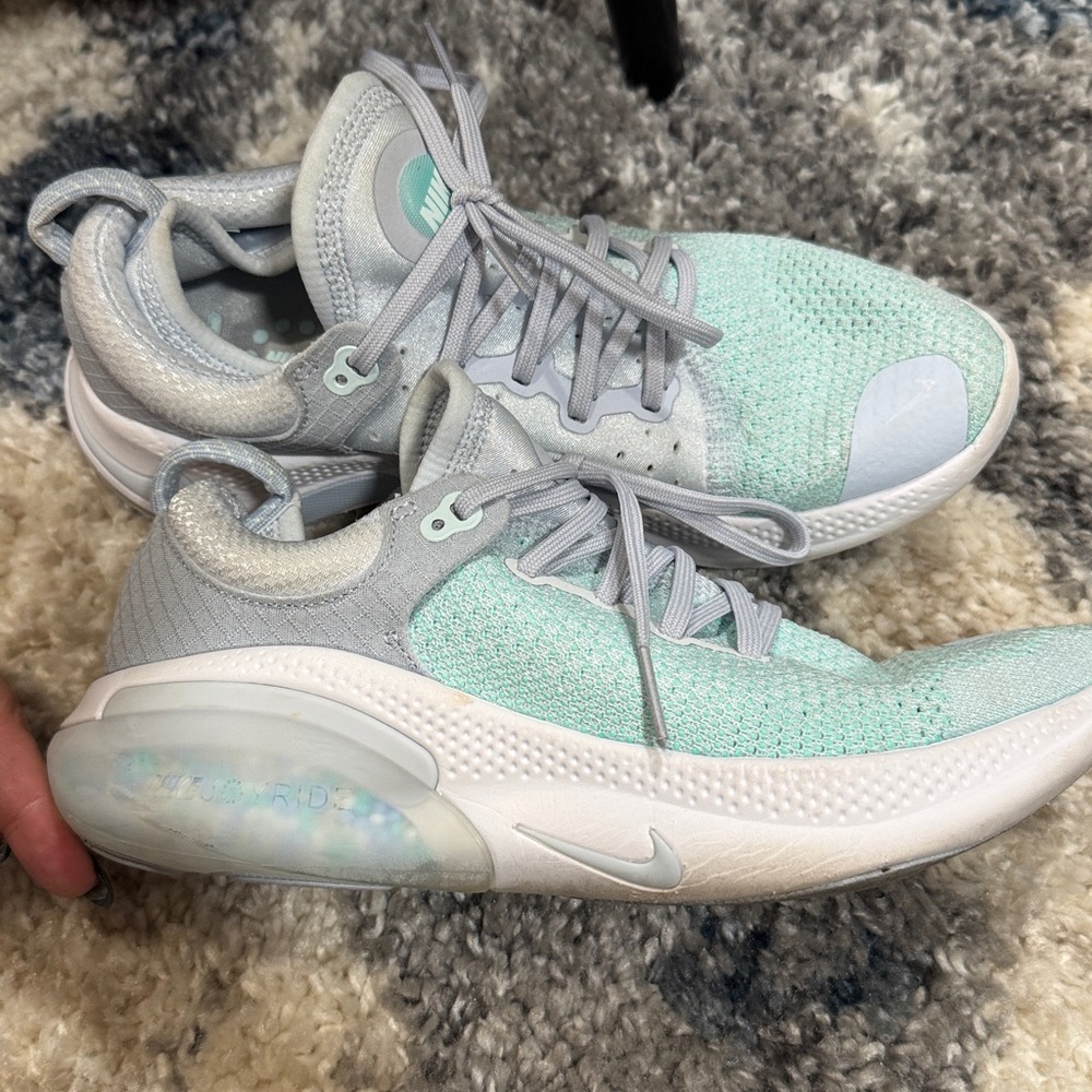 Nike JoyRide Run turquoise and Gray Running Shoes